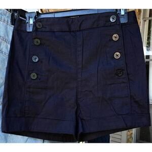 Aritzia Talula Starboard Sailor High Waist Black Shorts 4